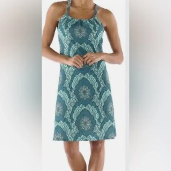 Prana | Dresses | Prana Sz L Quinn Active Dress Built In Bra Halter Boho  Athletic | Poshmark